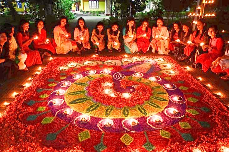Diwali, a cultural celebration in Mauritius.